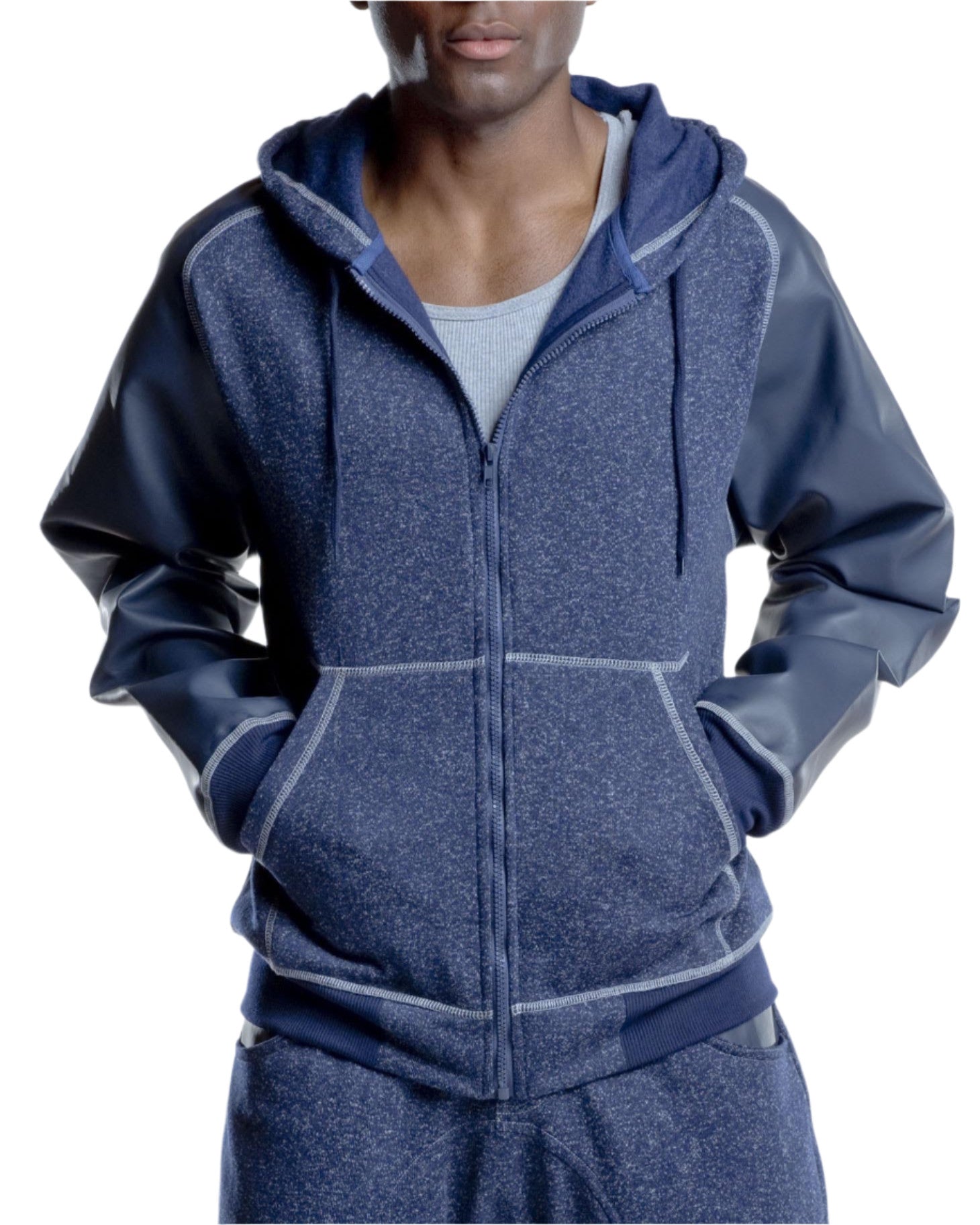 Denim Fleece Hoodie - Royal Blue® Apparel