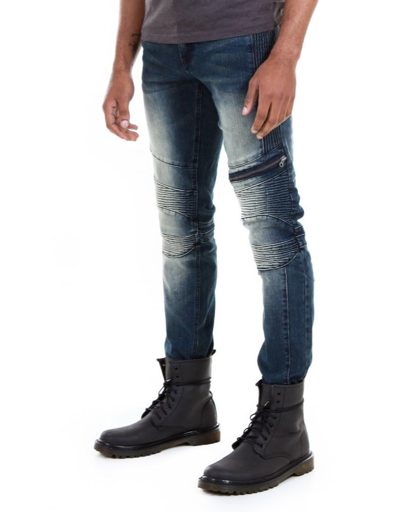 Faded Skinny Jeans - Royal Blue® Apparel