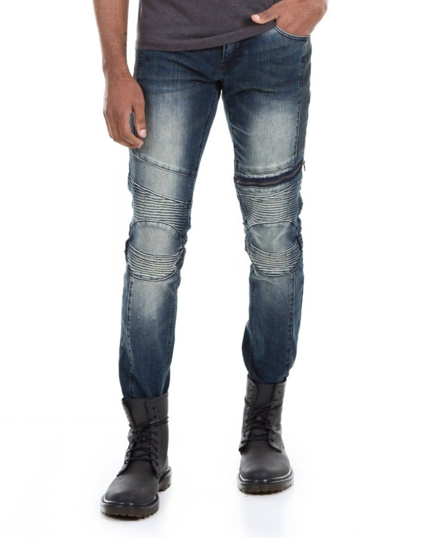 Faded Skinny Jeans - Royal Blue® Apparel