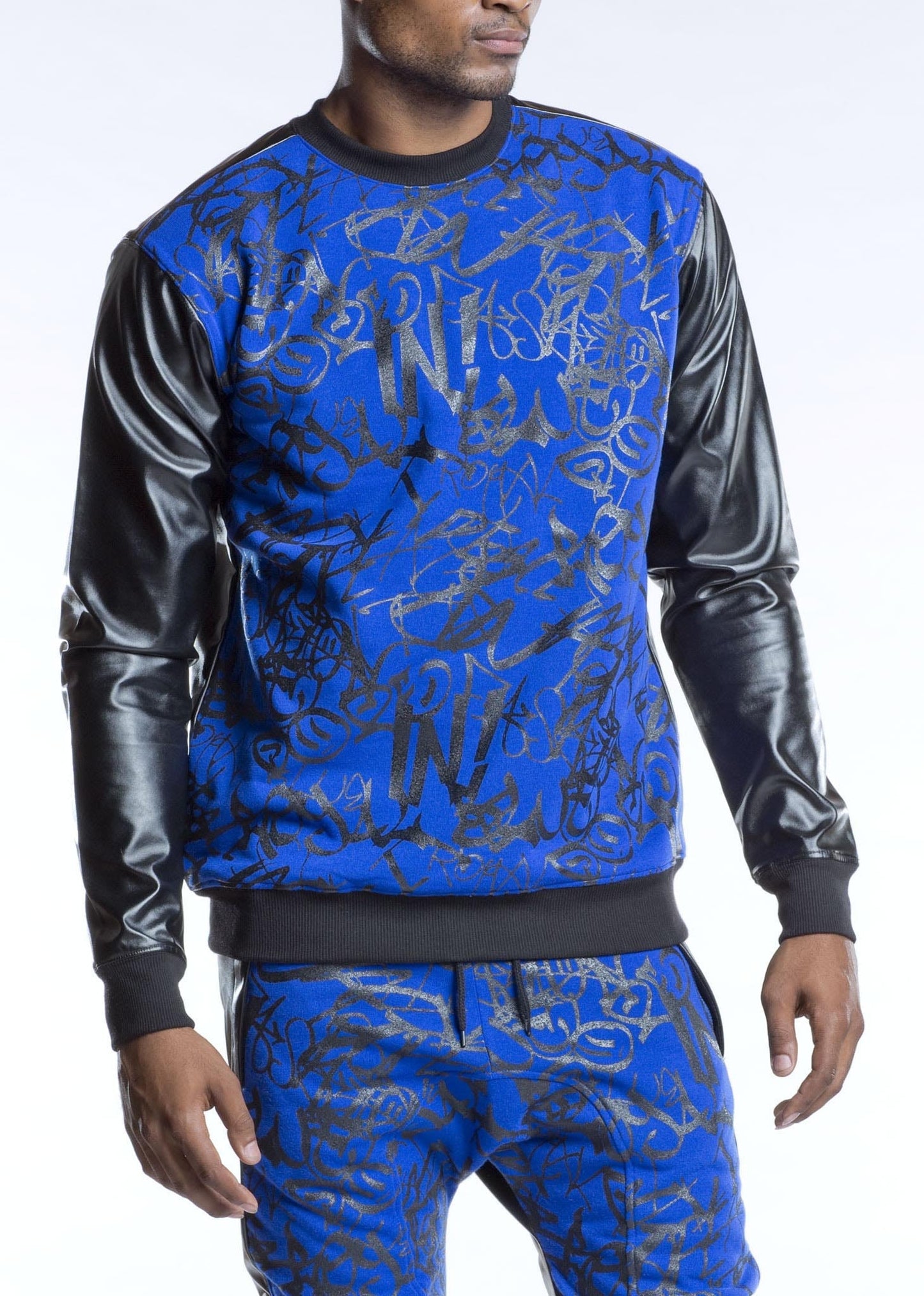 Graffiti Crewneck - Royal Blue® Apparel