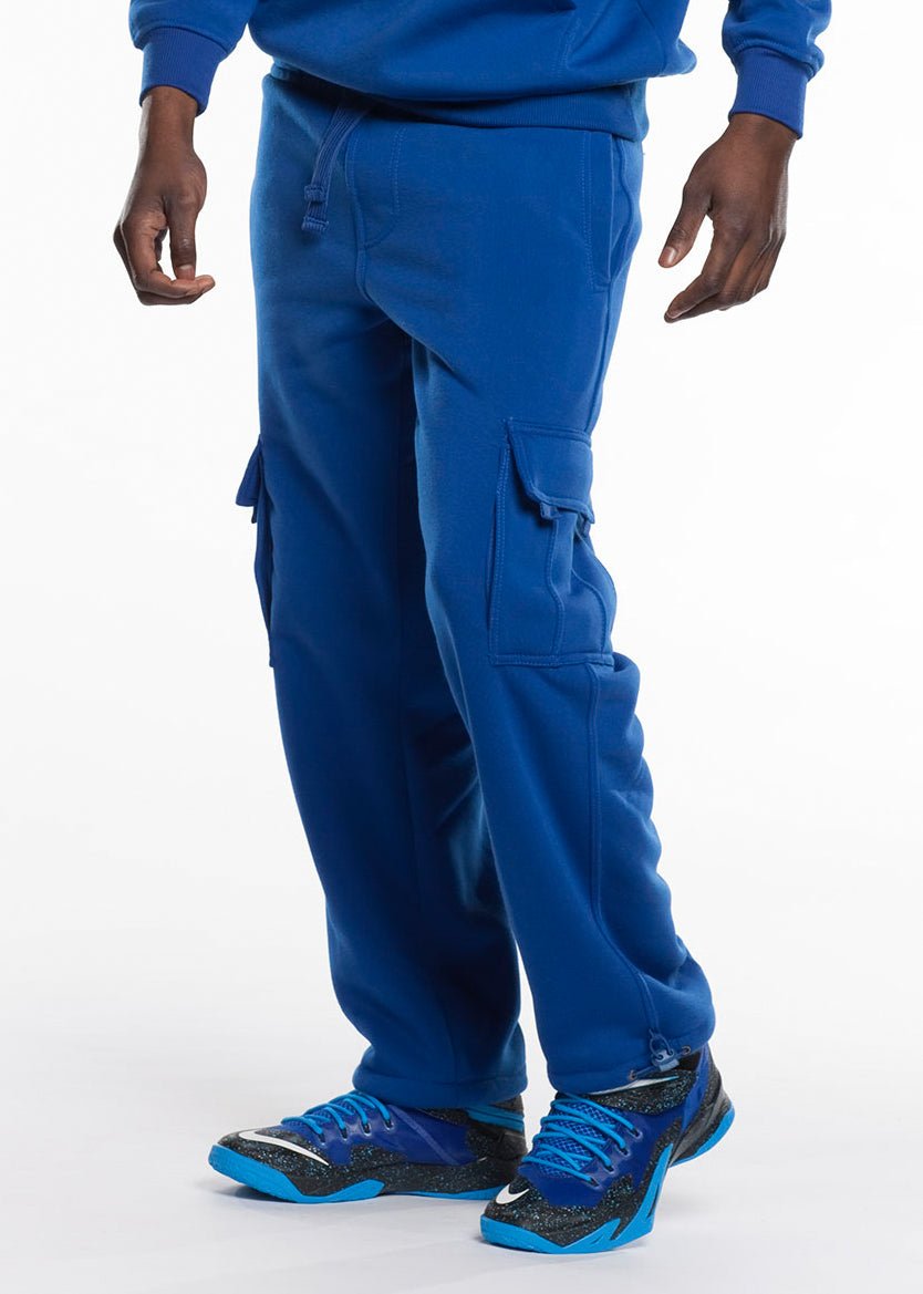 Heavy Fleece Cargo Sweatpants - Royal Blue® Apparel