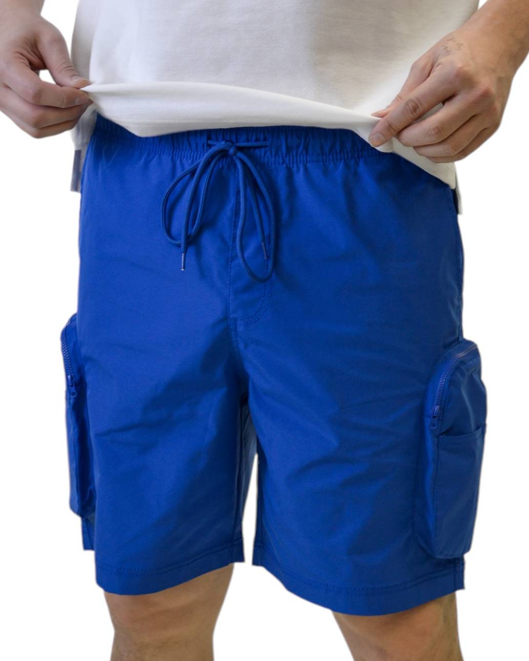 Nylon Active Cargo Shorts - Royal Blue® Apparel