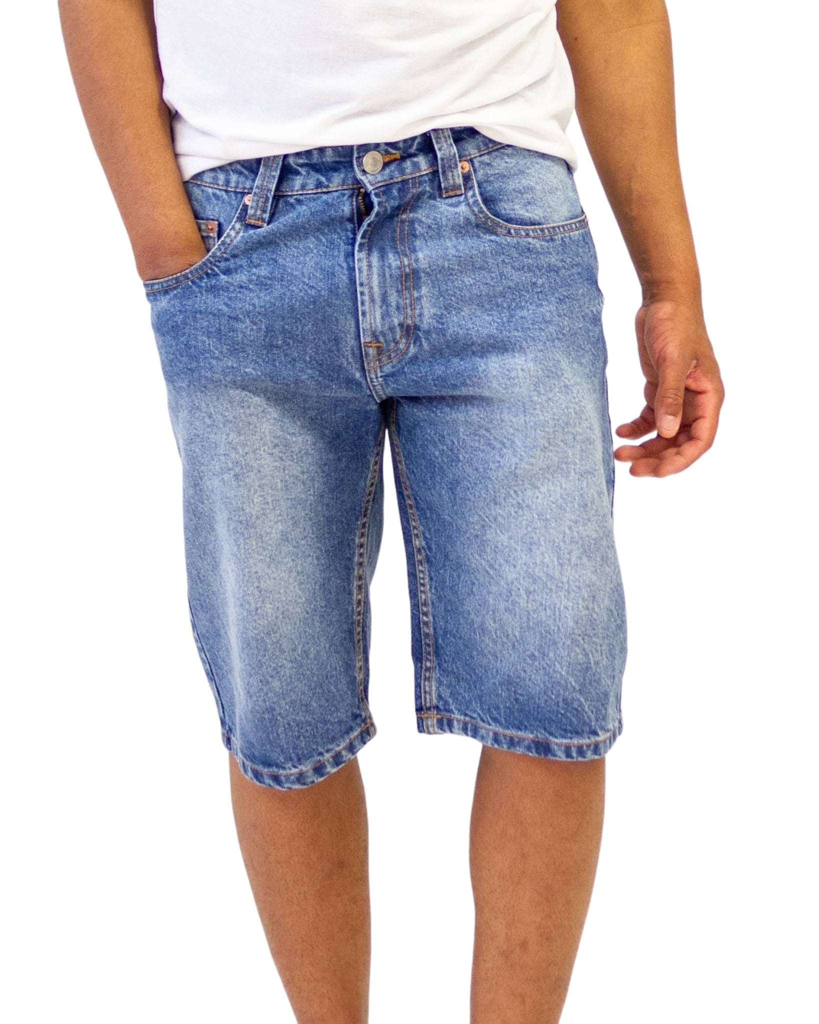 Relaxed Fit Denim Shorts - Royal Blue® Apparel