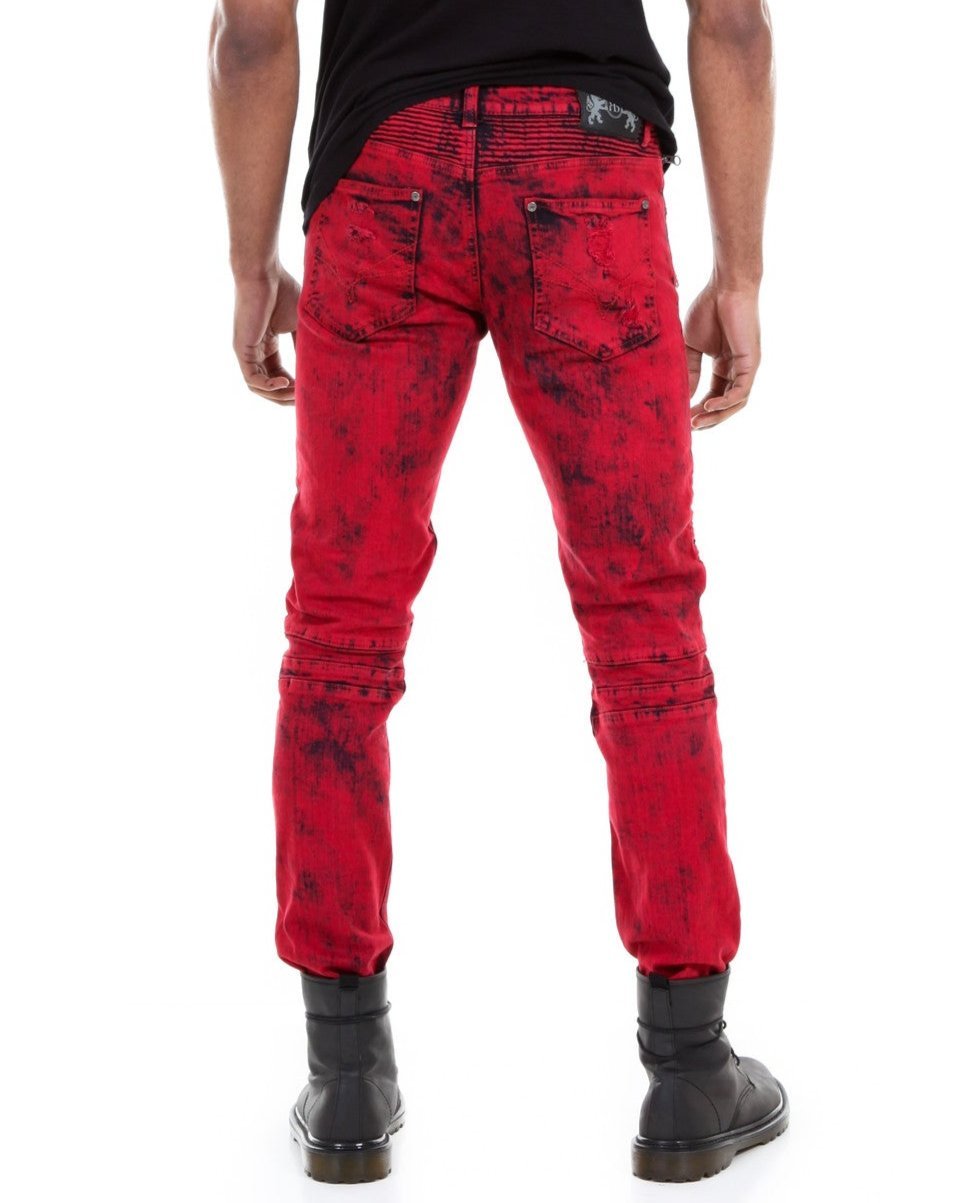 Skinny Mars Moto Jeans - Royal Blue® Apparel