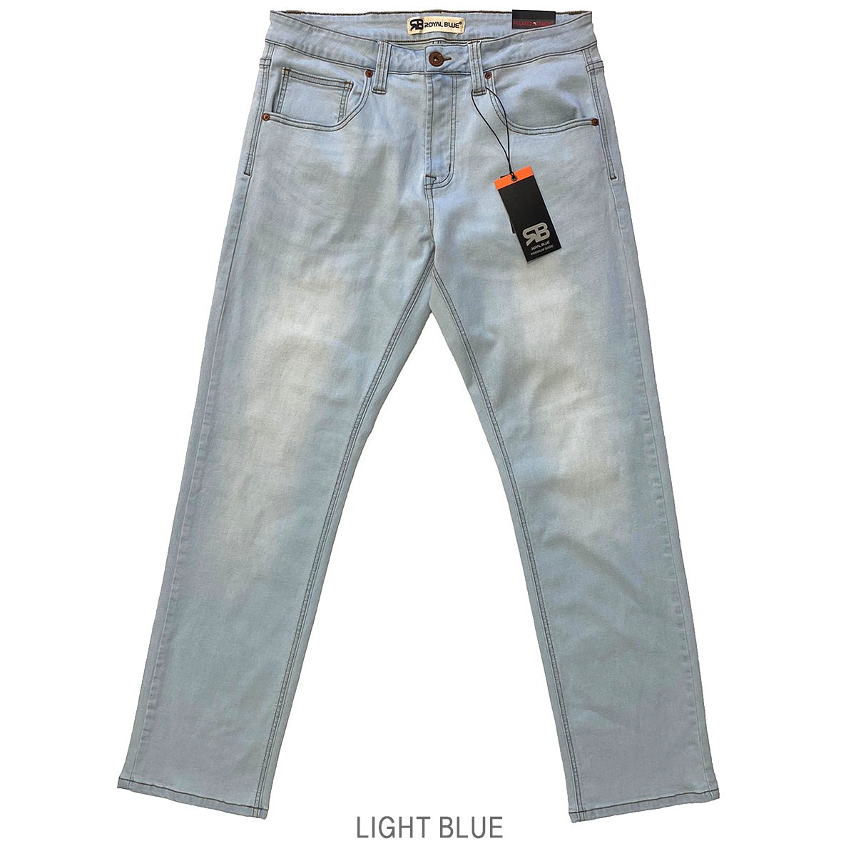 Stretch Relaxed - Straight Denim (Light) - Royal Blue® Apparel