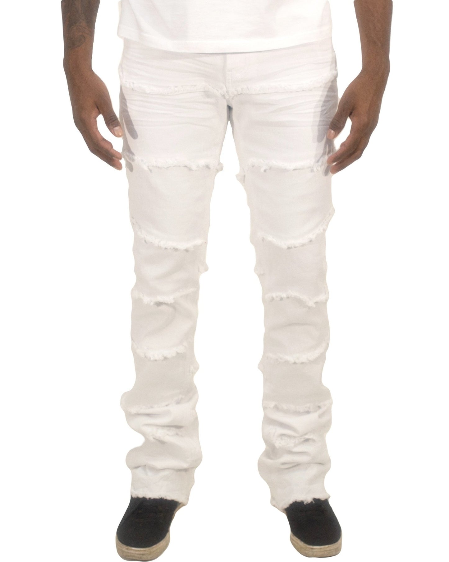 Twill Fashion Stacked Pants - Royal Blue® Apparel White / 28x40